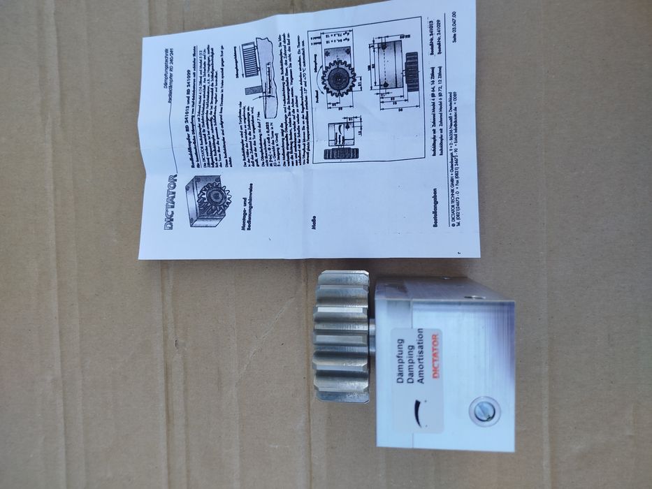 Hamulec hydrauliczny bramy przesuwne spowalniacz moduł DICTATOR NOWY