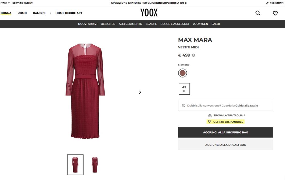 Акция 4000 Новое бордовое платье MaxMara p. M-L Италия