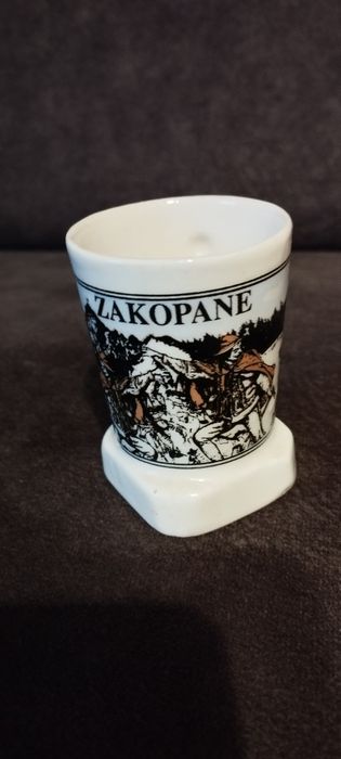 Mini kufel ceramiczny góralski wzór Zakopane