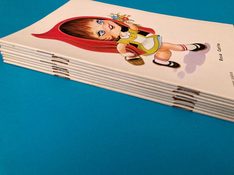 Colecção de 8 Cadernos Escolares muito bonitos da Firmo Anos 70