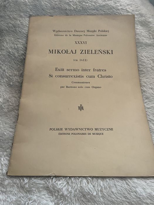 Nutowe wydanie Mikołaj Zieleński – Communiones (WDMP XXXVI, PWM)