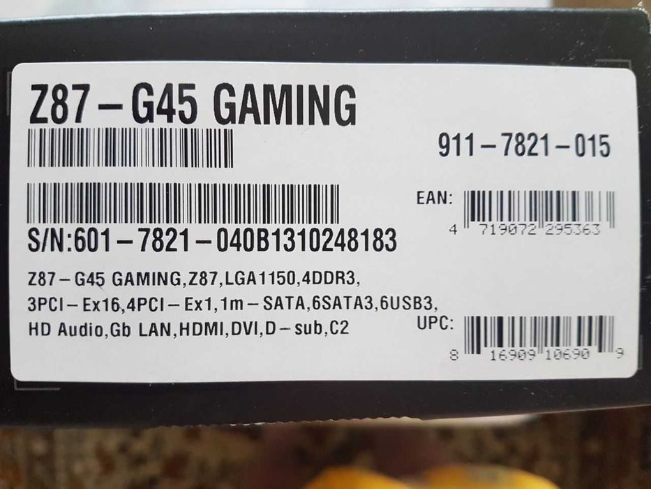 ІДЕАЛ ! ТОРГ ! MSI Z87-G45 GAMING /I5 4590 /16 GB DDR3