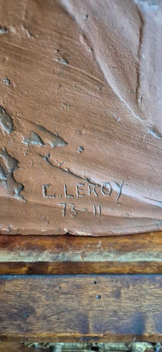 Christian Leroy Ekspresjonistyczna aukcyjna rzeźba z terakoty unikat