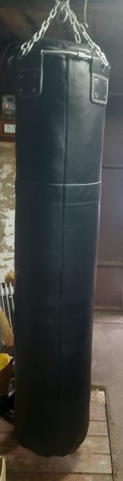 Шкіряний, професійний мішок (груша)боксерскій  V`Noks Fortes Black 1.8 м, 75-85 кг