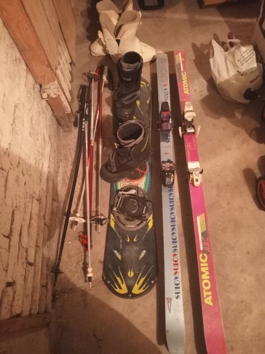 Sprzedam zestaw widoczny na zdjęciu narty/snowbord