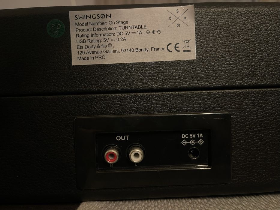 Gira discos portatil - novo