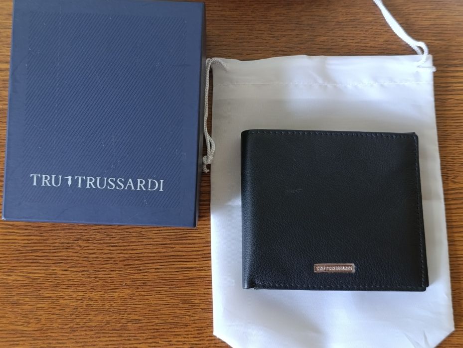 Чоловічий шкіряний гаманець Trussardi