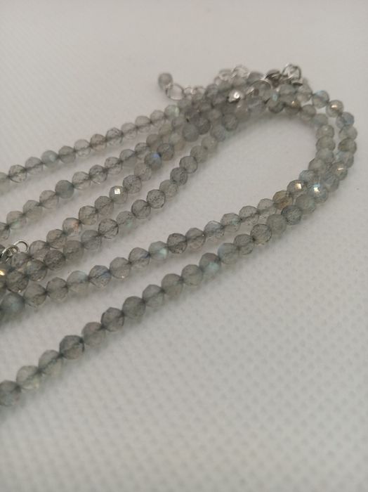 Labradoryt. Naszyjnik i bransoletka. Handmade.