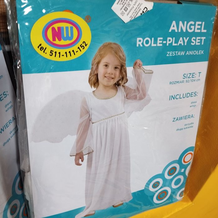 Strój kostium Aniołka 92/104 szybka wysyłka