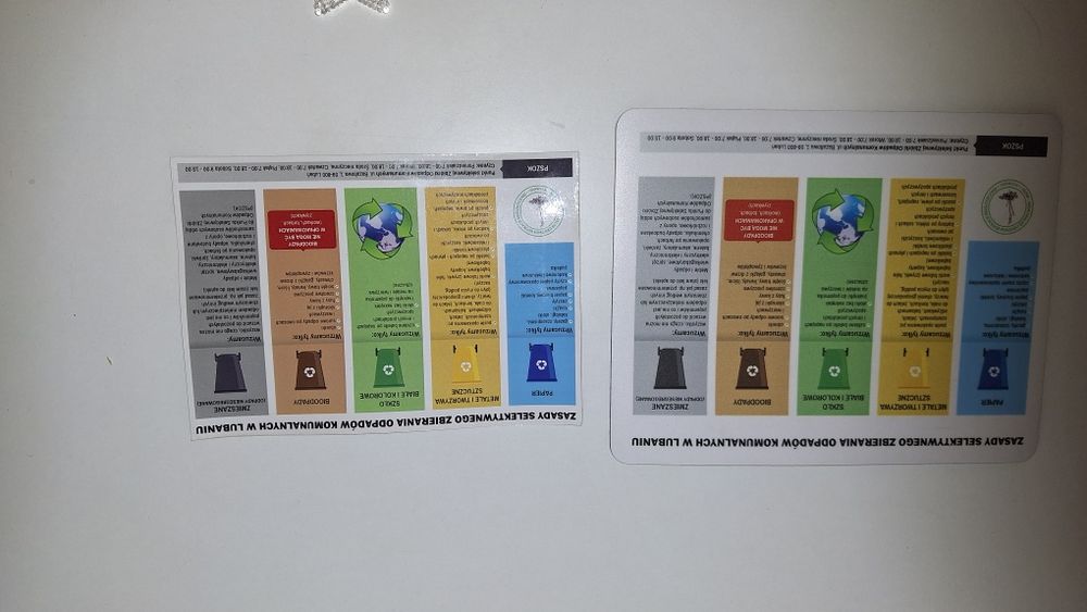 Podkładka pod mysz magnes segregacja odpadów