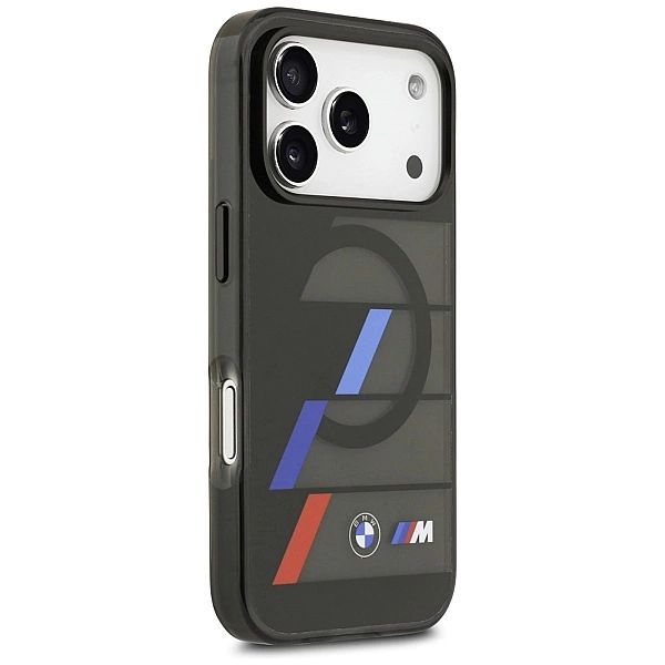 Etui BMW M IML Metal Buttons Tricolor Lines MagSafe na iPhone 17 Pro M