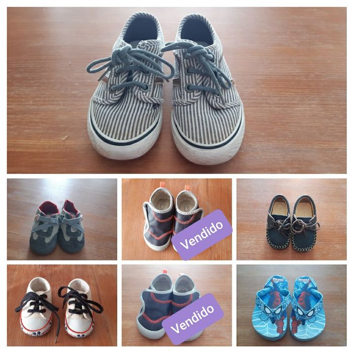 Calçado bebé e criança - Tamanhos 16 a 24