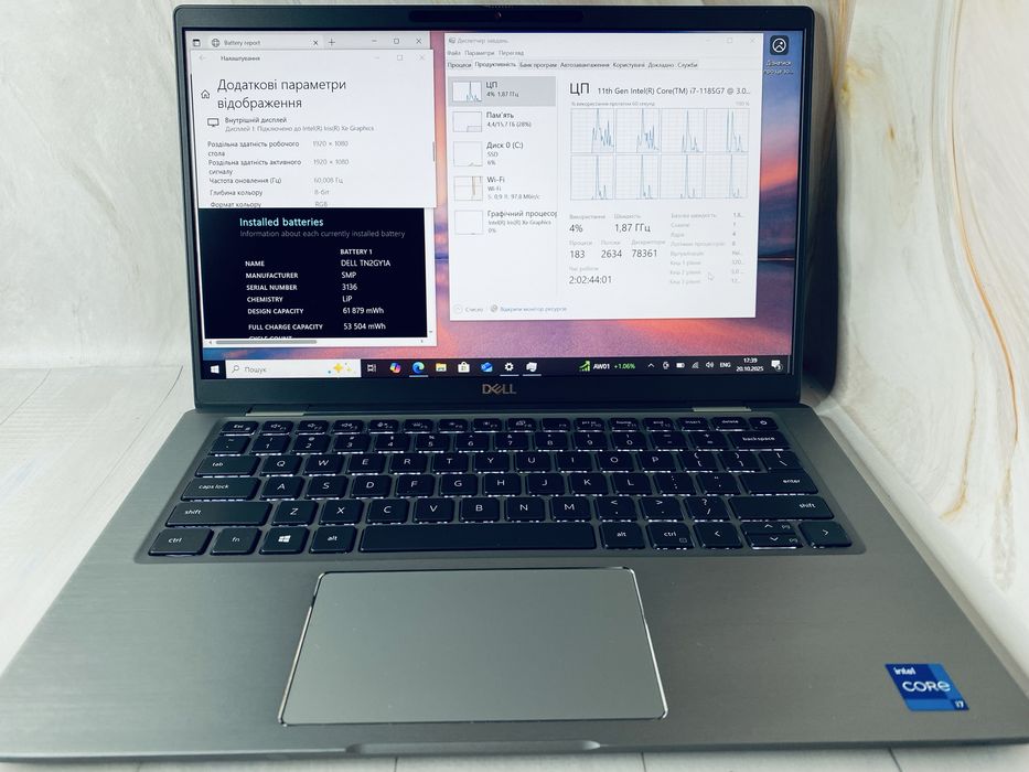 ‼️Алюмінієвий/Touch Мат/АКБ-мінімум‼️Dell Latitude 7420 / i7-1185G7
