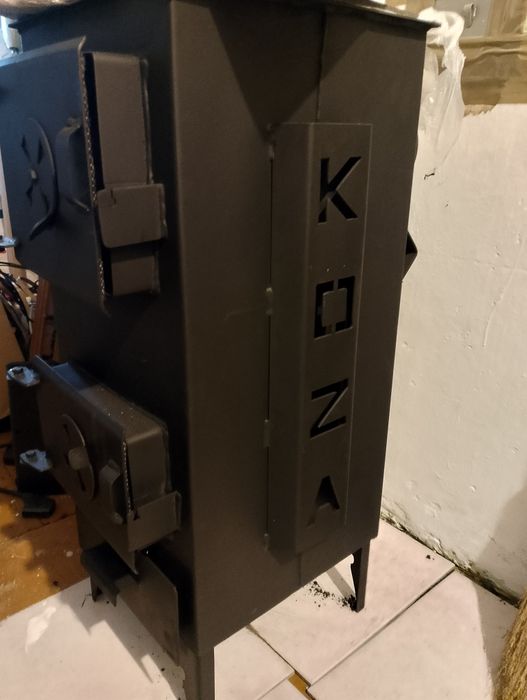 Solidny piecyk szamotowy KOZA gruba stal, atest