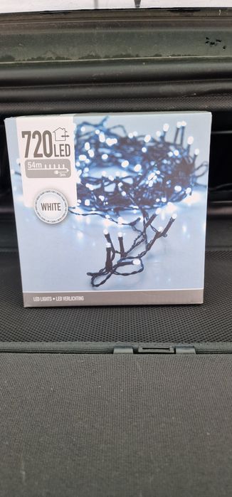 Lampki led choinkowe 54m białe