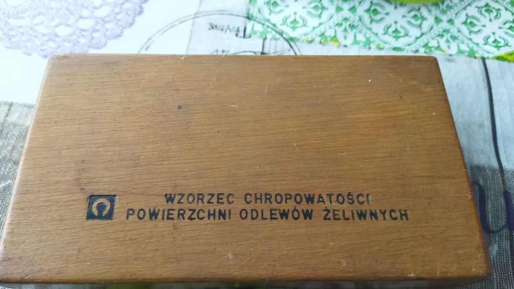 Wzorzec chropowatości odlewów żeliwnych