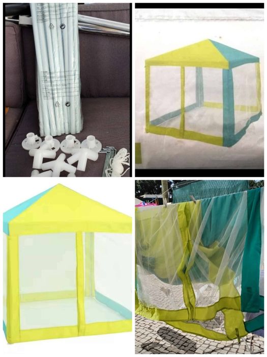 Tenda / Gazebo Infantil de Jardim com Mosquiteira – Completo