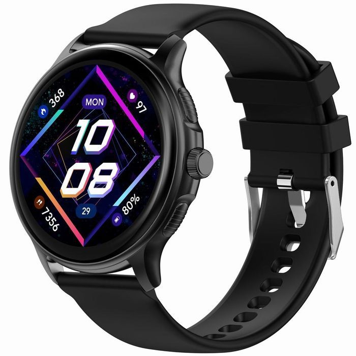 Smartwatch Damski GRAVITY GT12-1 Czarny Pasek Silikonowy Bransoleta