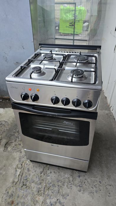 Продам плиту газову із нержавійки електрична духовка повністю робоча