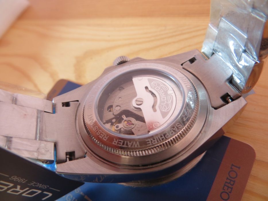 Zegarek Parnis Diver nurek automat mechaniczny submariner szafir NOWY