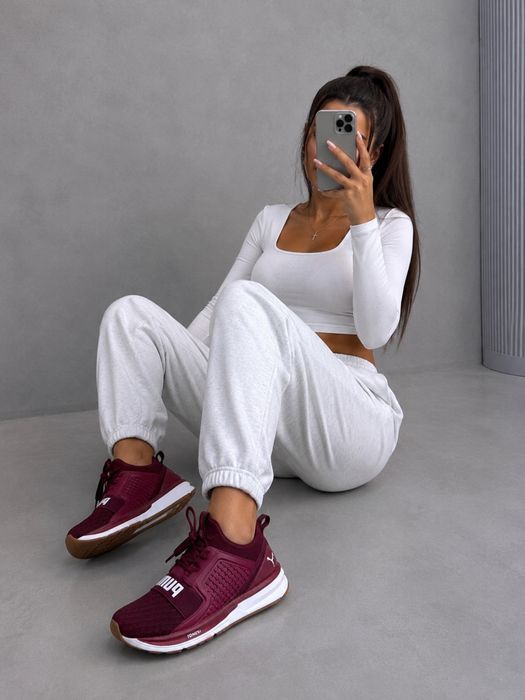 Кросівки Puma Ignite бордові жіночі спортивні кросівки/Puma Suede/Puma Trinity/Puma RS-X/Puma Cell/Puma Nitro/Puma Softride