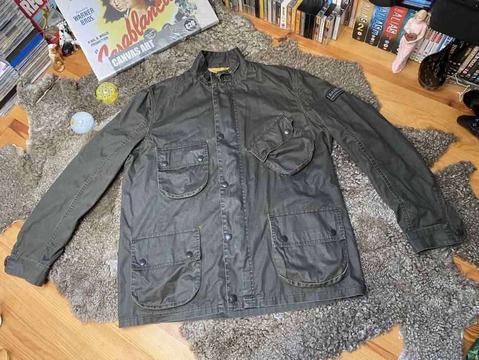 Barbour international ваксована чоловіча куртка