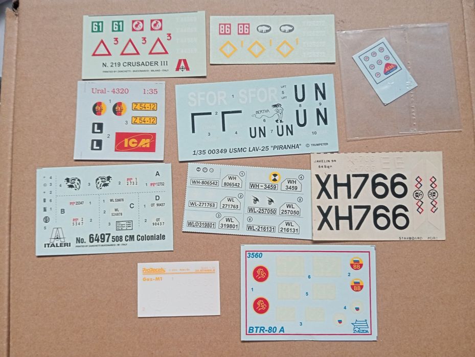 Декали масштаб 1:35