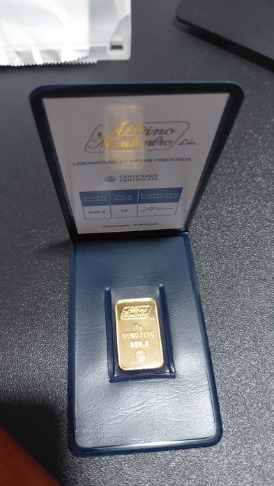 Barra Ouro  Albino Moutinho 10 Gramas