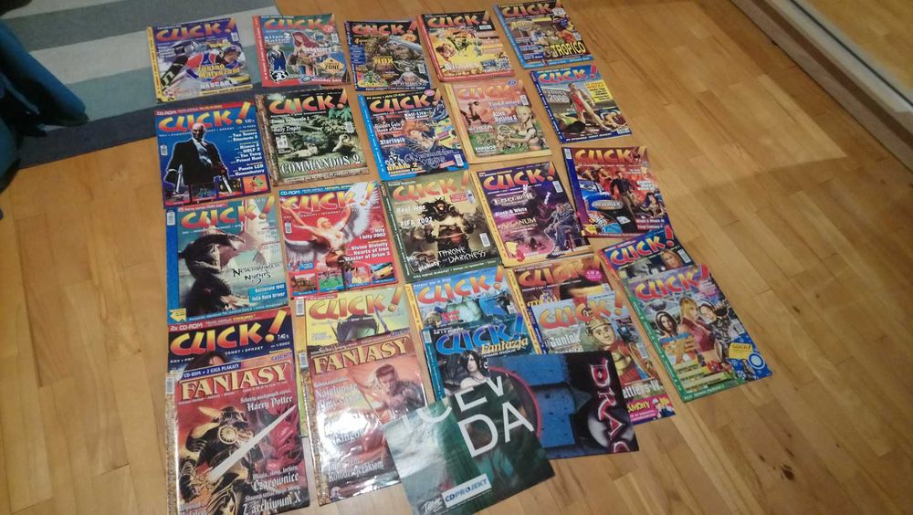 Magazyn, czasopismo CLICK! dla kolekcjonera 25 sztuk z różnych lat