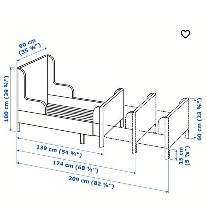 Cama extensível para crianças