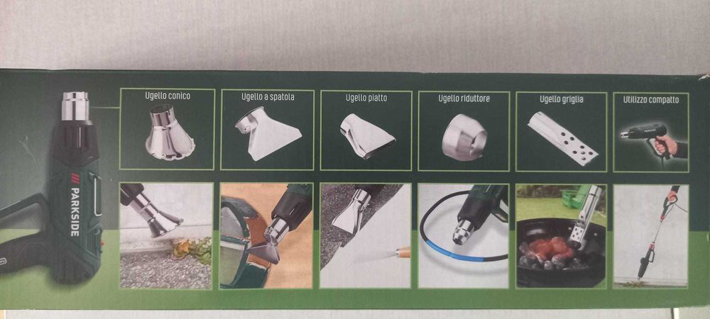 Soprador de Ar Quente/Eliminador Ervas Daninhas Parkside NOVO