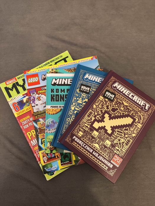 Książki Minecraft zestaw podręcznik wojownika kreatywności konstrukcje