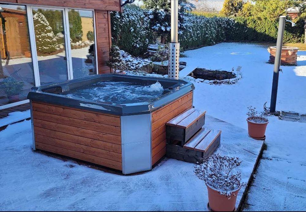 Balia ogrodowa Jacuzzi wanna SPA hydromasaż bania SPA POPRAD H 194x201