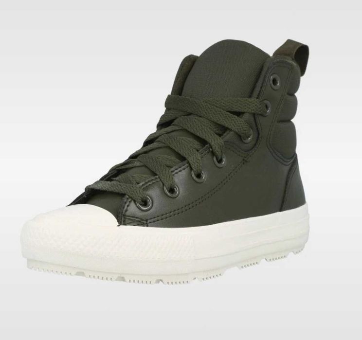 Sapatilhas Converse allstar verde caqui + branco