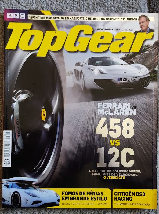 Revistas, Top Gear, Vintage e outras