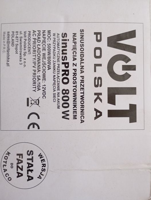 Iнвертор VOLT Polska 800