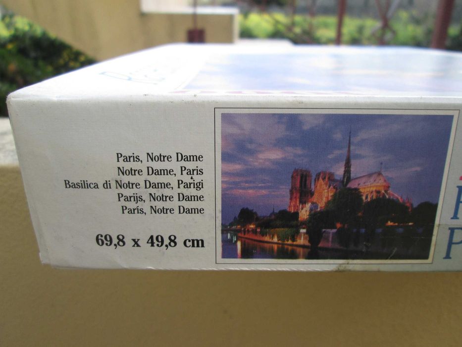 Puzzle 1000 peças Ravensburger Notre Dame de Paris, anos 90