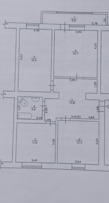 Предлагается 3 ком квартира рядом с морем