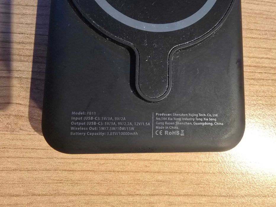 Tech-Protect PB11, Powerbank z ładowaniem indukcyjnym 10000 mAh 15W