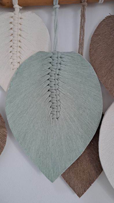 Macaramé Folhas 120 cm