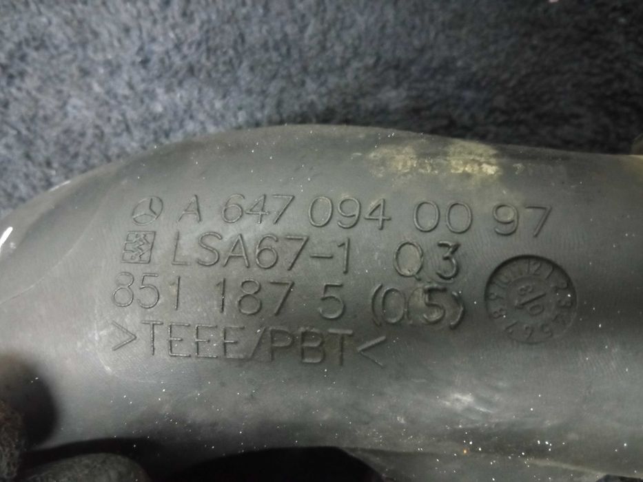 Rura przewód powietrza Mercedes W211 2.7 CDI A6470/940/097 Siedlce