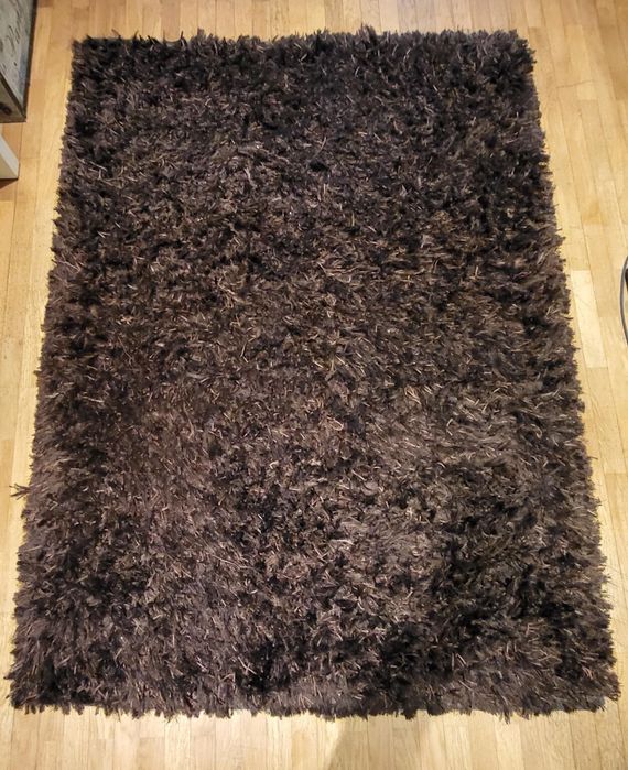Tapete 2m x 1,4m castanho chocolate
