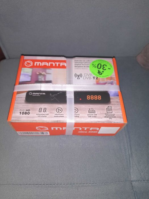 Tuner DVB-T2 MANTA nieużywany