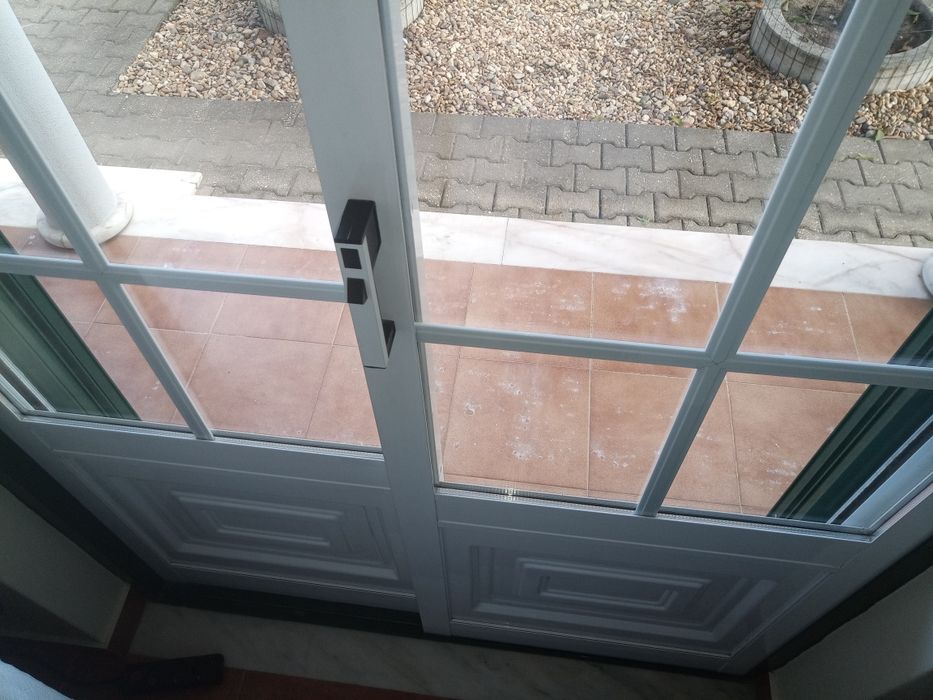 Janelas de alumínio, vidro duplo