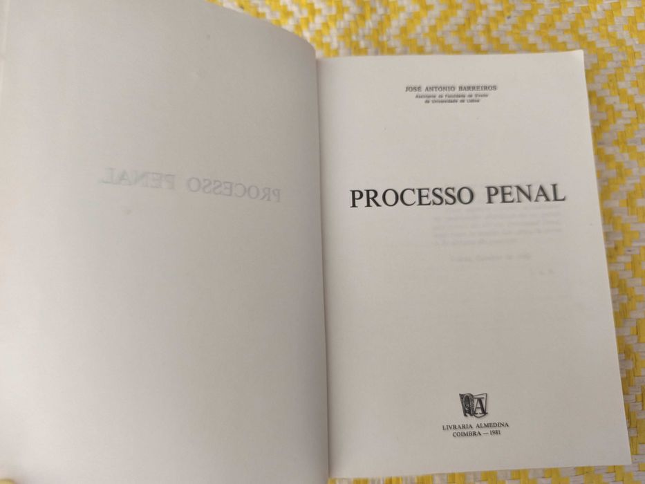 Processo Penal - 1 –  José António Barreiros