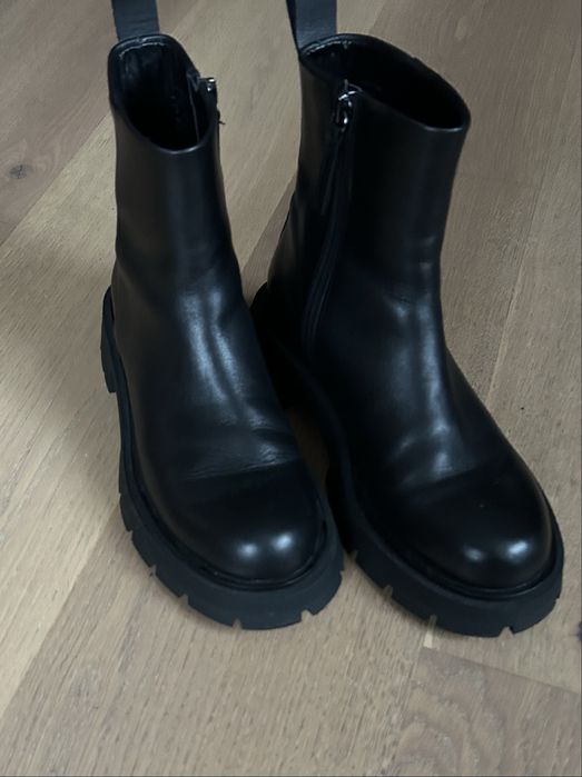 Шкіряні ботінки Zara оригінал