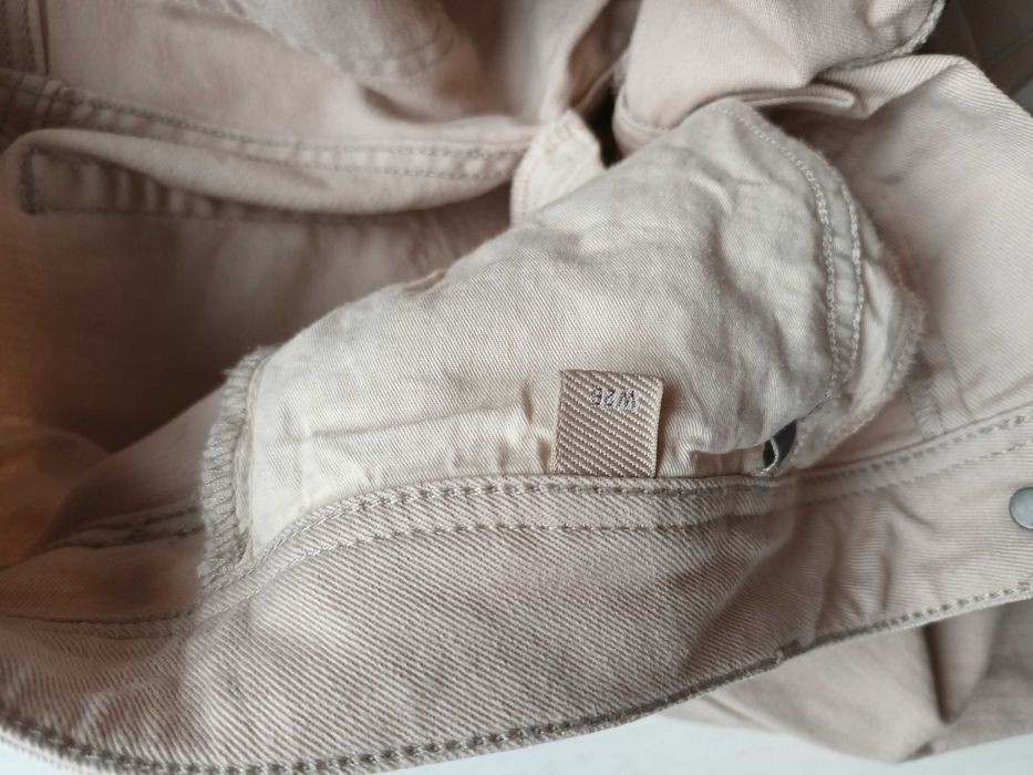 Spodnie jeansy beżowe Burberry