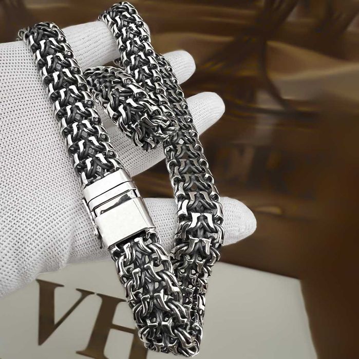 Срібний ланцюжок 120г "Козацький" чоловічий мужская серебряная цепочка