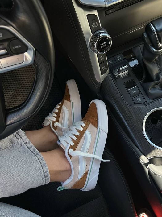 ФАВОРИТ! Vans Knu Skool Beige 36 37 38 39 40 ванс кну скул бежеві