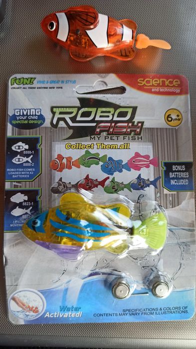 Robofish NOWA dla dzieci zabawka kota robot pływająca świecąca rybka